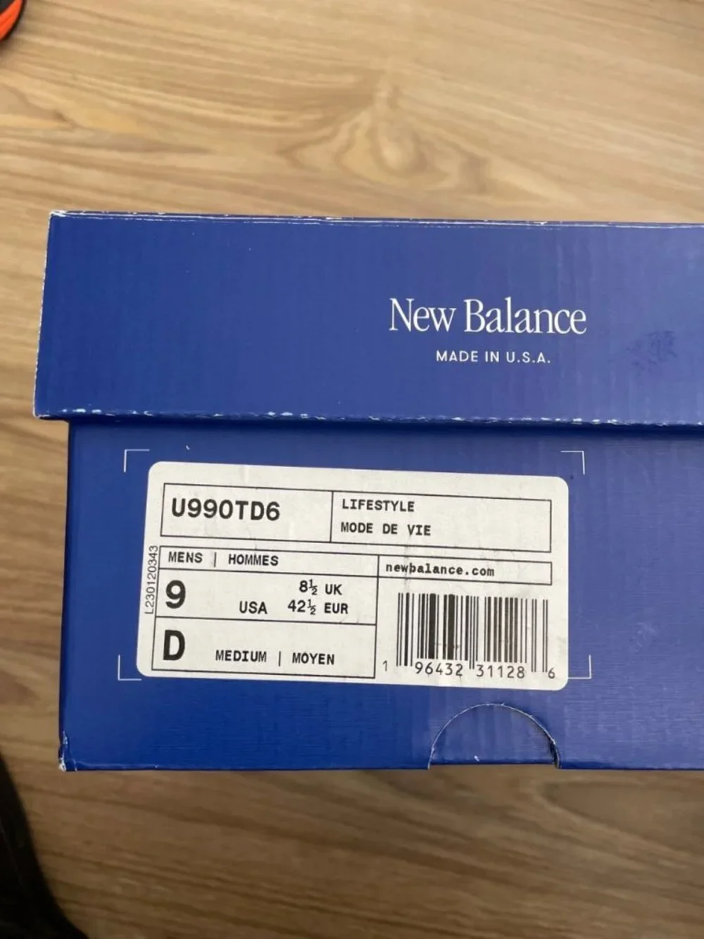 New Balance 990v Purple White Men’s Size US 9